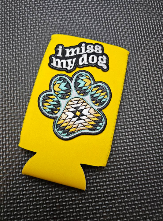 I Miss My Dog Slim Koozie Can