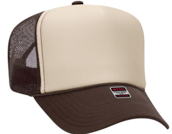 Brown/Tan/Brown OTTO Foam Trucker Hat