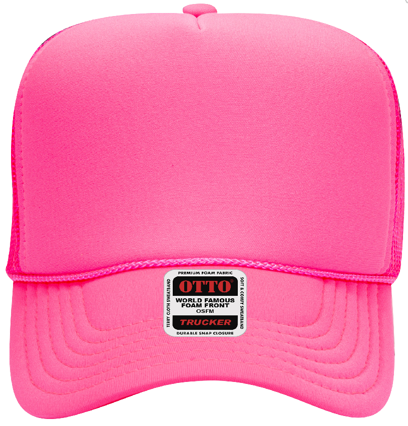 Neon Pink Otto Trucker Hat
