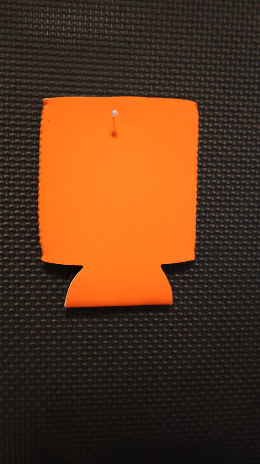 Neon Orange Can Koozie
