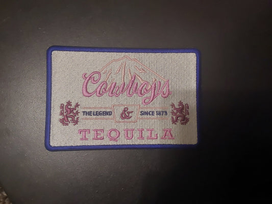 Pink/Blue Cowboys tequila