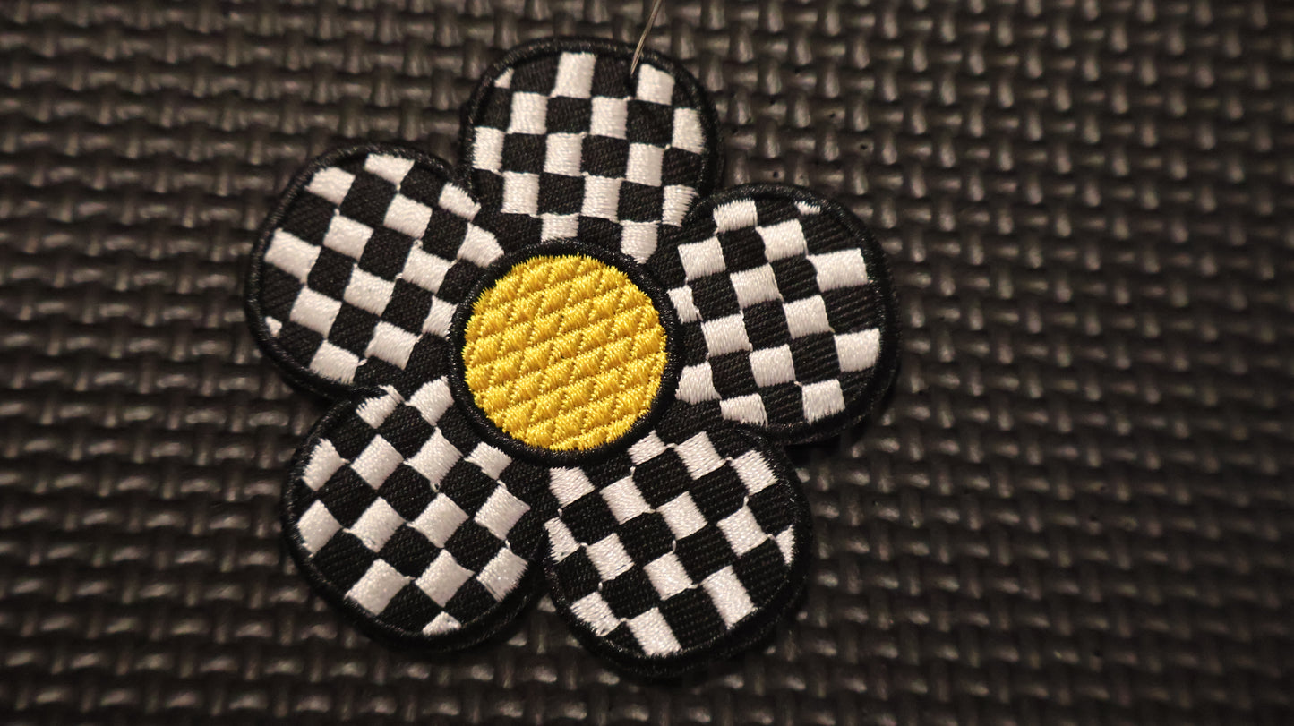 Black Checker Flower