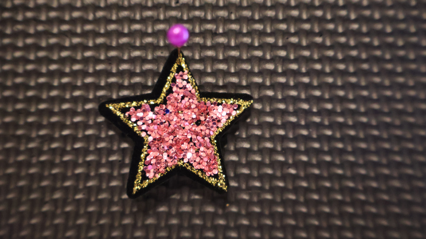 Black/Pink Star